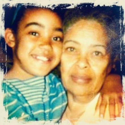 me and my gran! shortly after she got legal custody of me. i think i twas about 8, which made her 58. doesn't she look sweet?