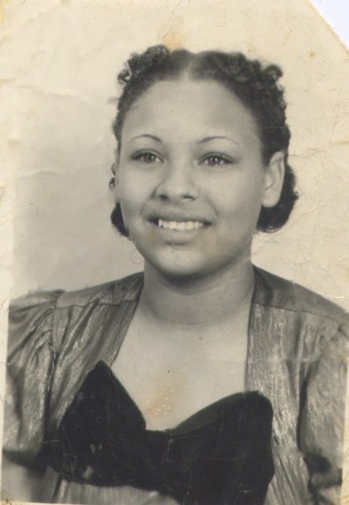 she said she was about fourteen in this picture. she manicured her own eyebrows with a straight razor! :/